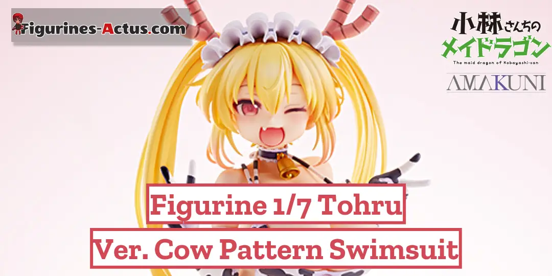Figurine Miss Kobayashi's Dragon Maid - Tohru - Ver. Cow Pattern Swimsuit - 1/7 - Amakuni