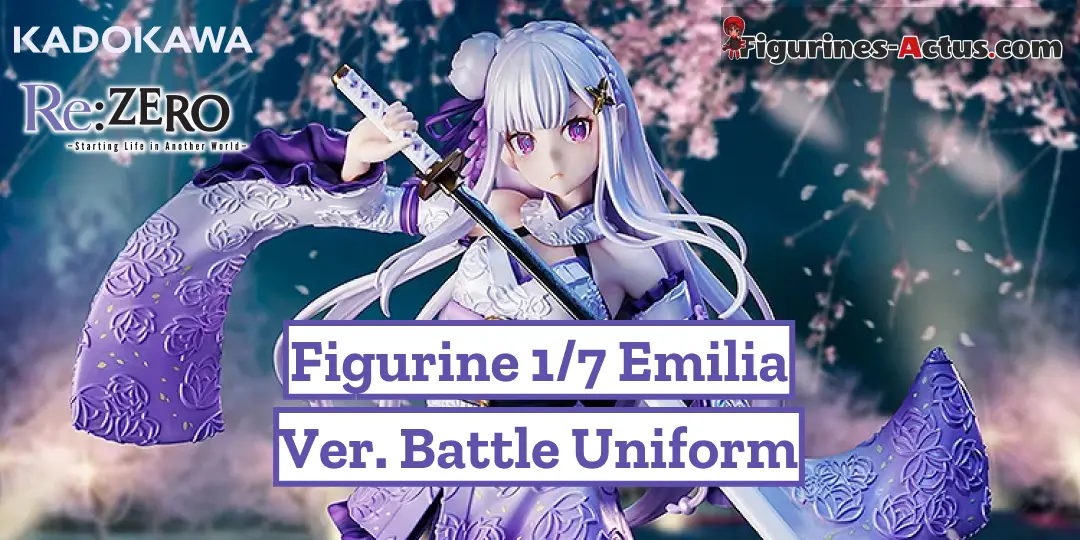 Figurine Re:Zero kara Hajimeru Isekai Seikatsu - Emilia - Ver. Battle Uniform - 1/7 - KDcolle - Kadokawa