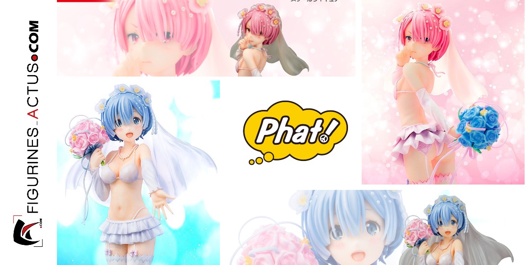 Figurine Re:Zero kara Hajimeru Isekai Seikatsu - Rem et Ram - Ver. Wedding - 1/7 – Phat Company