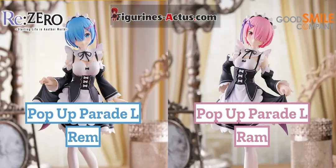 Figurine Re:Zero kara Hajimeru Isekai Seikatsu - Rem et Ram - Pop Up Parade L - Good Smile Company