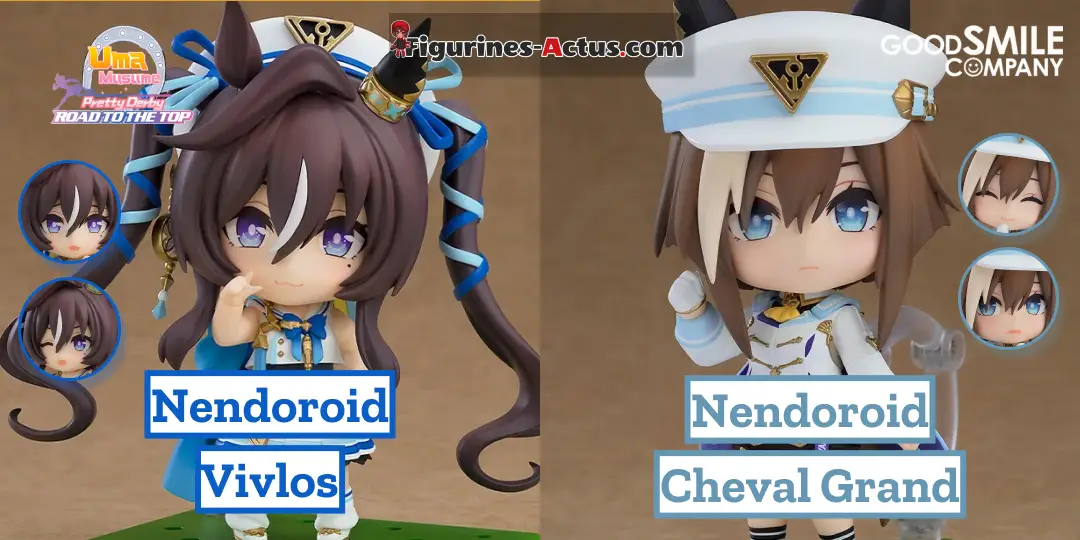 Figurine Uma Musume Pretty Derby - Cheval Grand et Vivlos - Nendoroid - Good Smile Company