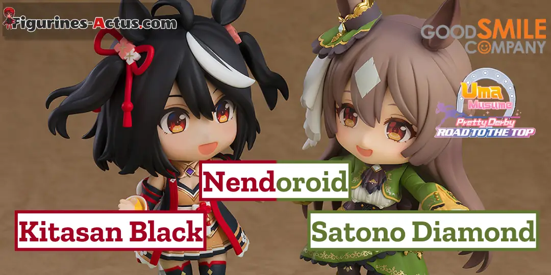 Figurine Uma Musume Pretty Derby - Satono Diamond et Kitasan Black - Nendoroid - Good Smile Company Couv A